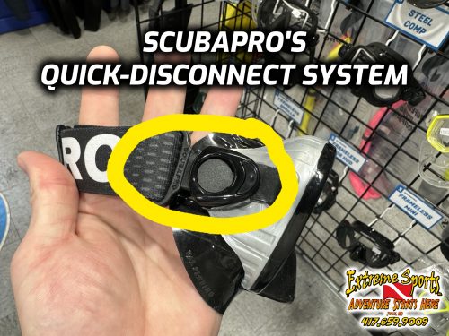 Scubapro comfort strap quick disconnect