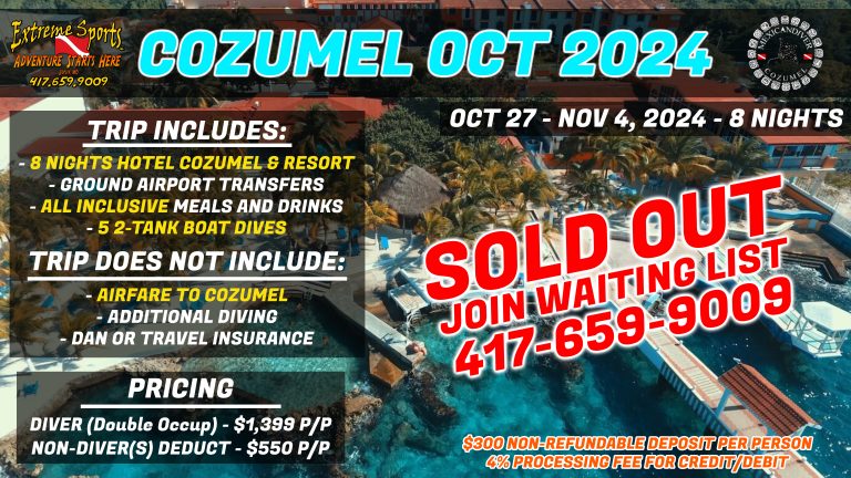 Cozumel Oct 2024 sold out Joplin Scuba
